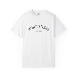 Wholeness Graphic T‑Shirt — 'WHOLENESS EST 1995' Minimal Crew Tee